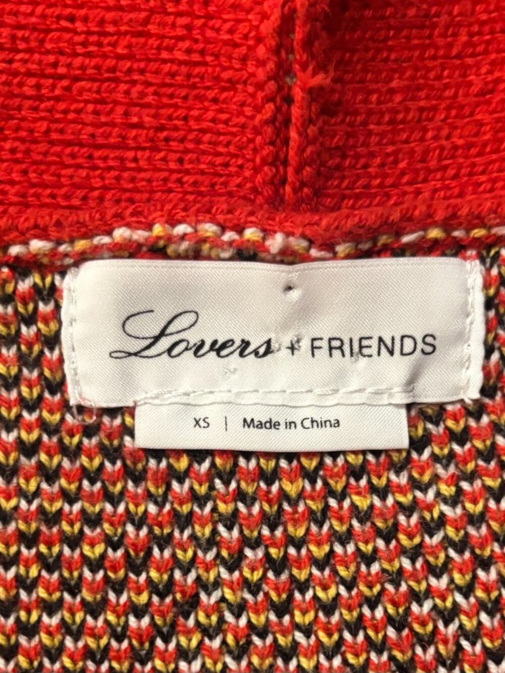 Lovers + Friends Brantley Cropped Plaid Cardigan XS — Red/Black Gold Buttons - Picture 8 of 14